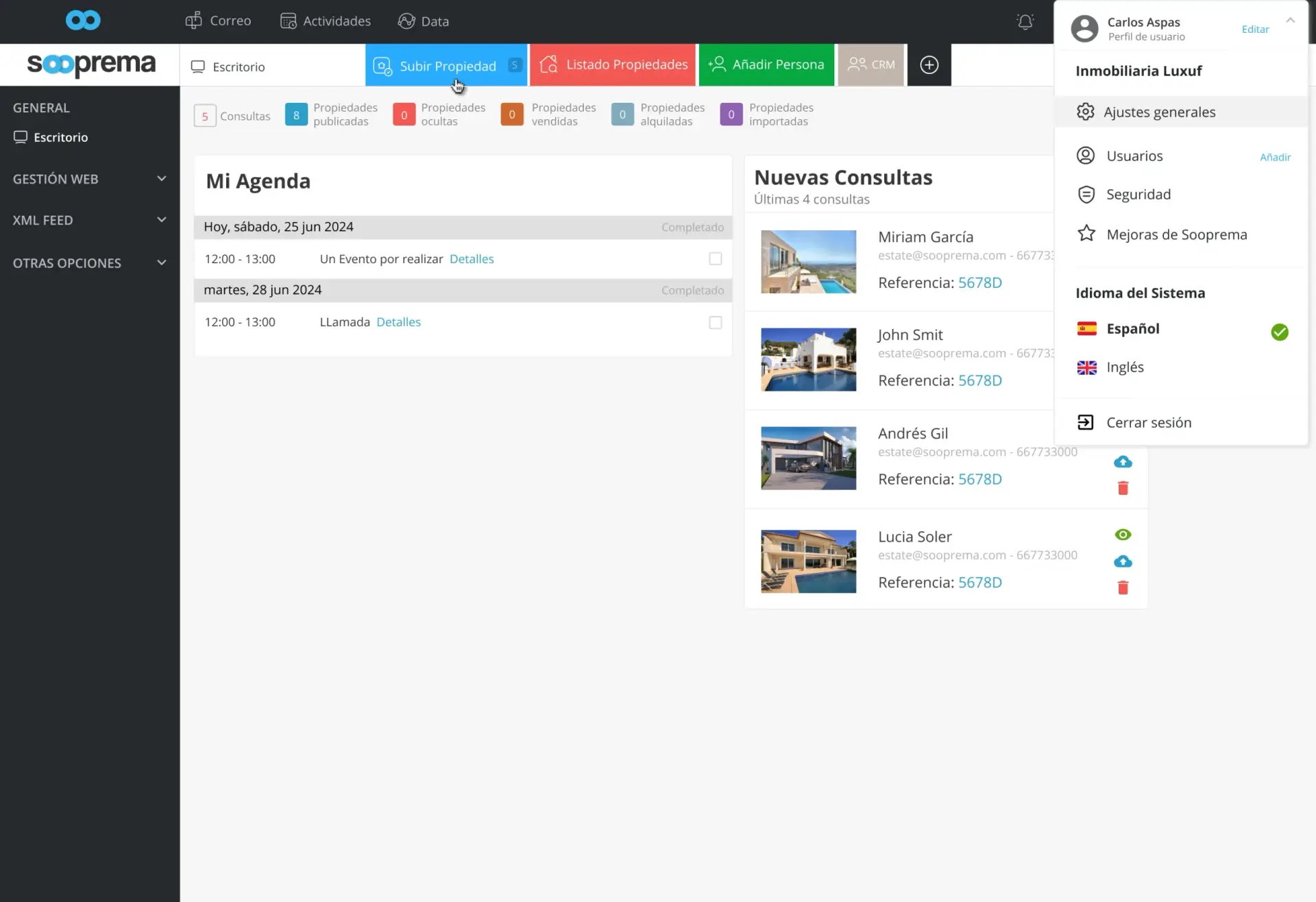 Software inmobiliario Sooprema