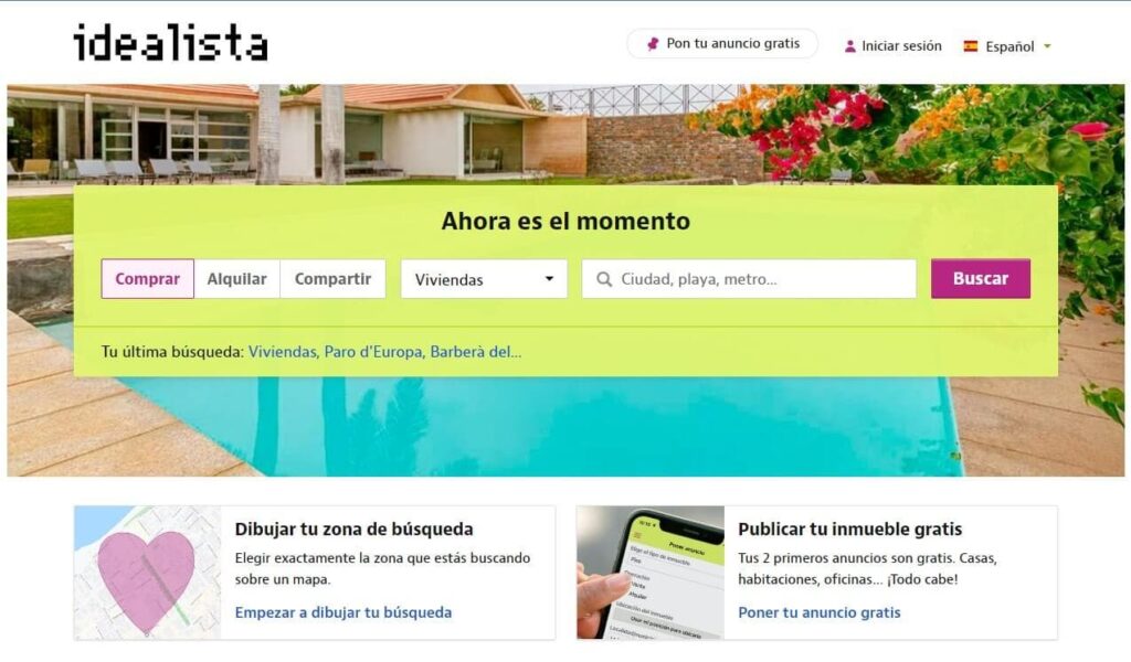 Idealista - Uno de los mejores portales inmobiliarios internacionales