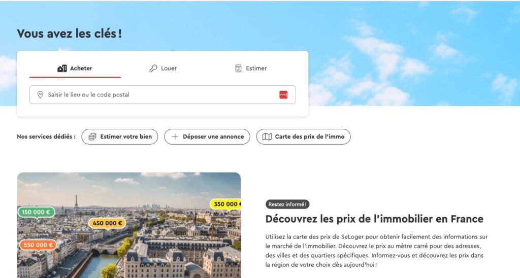 SeLoger - Uno de los principales portales inmobiliarios franceses