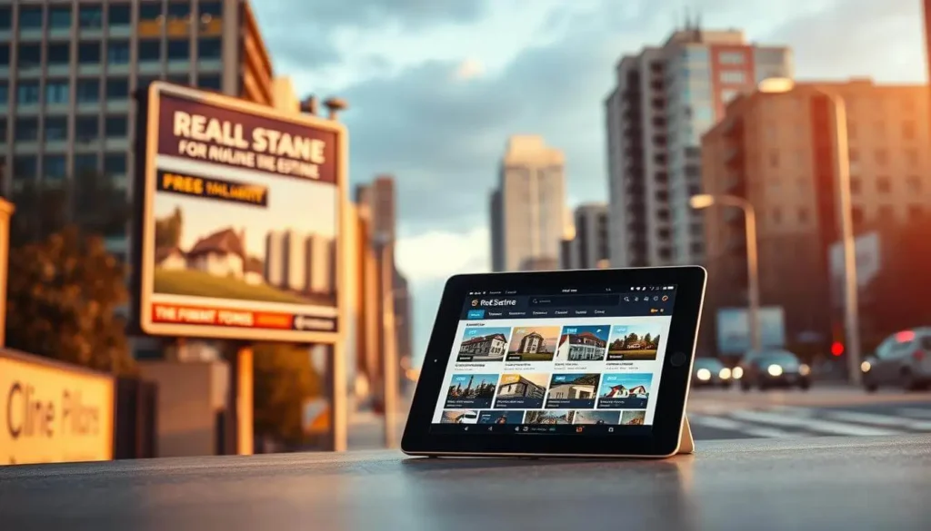 web inmobiliaria en anuncio