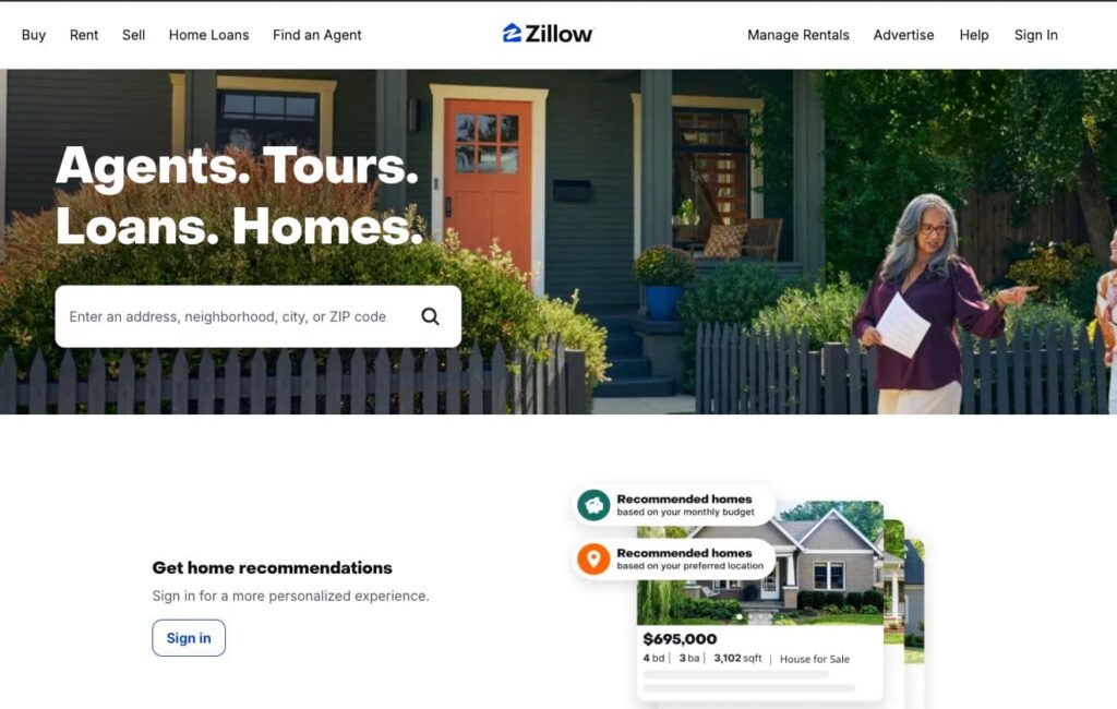 Zillow Internacional - Portal inmobiliario internacional estadounidense